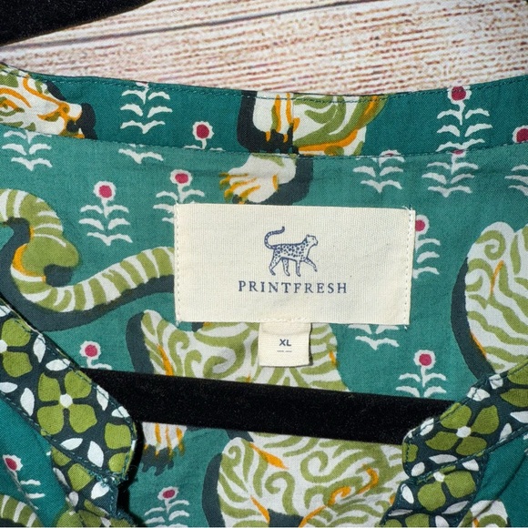 Printfresh Tiger Queen Grand Entrance Dress 100% Organic Cotton XL - Picture 3 of 12